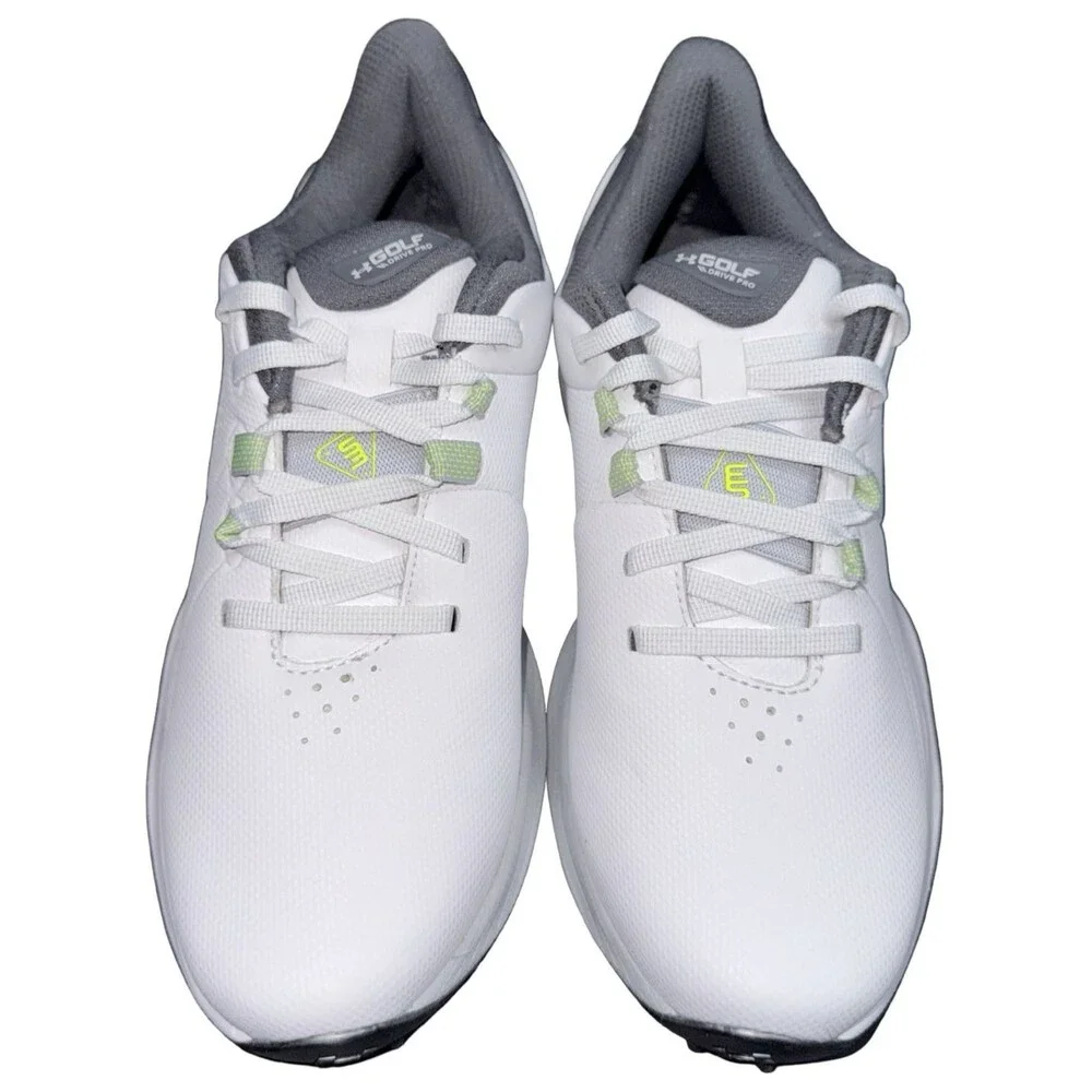 Under Armour Mens Size 4 Golf Shoe UA Drive Pro Storm White 3028725-100 New